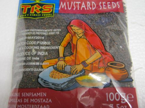 Senfsamen, braun, Senfkoerner, Mustard Seeds, TRS, 100g